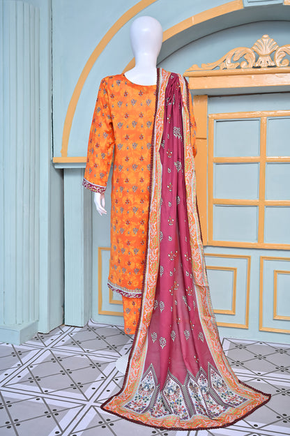 Pret 3 Piece Printed Lawn Stitiched Suit